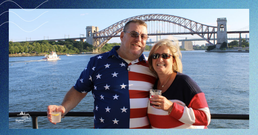 Couple on 4th of July cruise