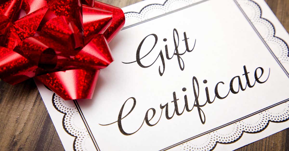 3 Reasons Why a Gift Certificate is the Perfect Gift This Holiday Season