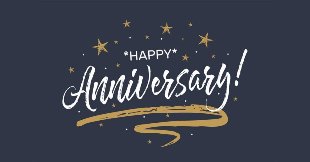 Happy anniversary