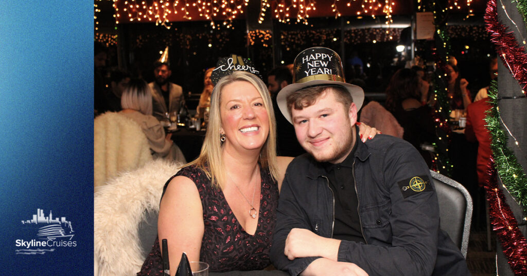Couple on a New Year's Cruise