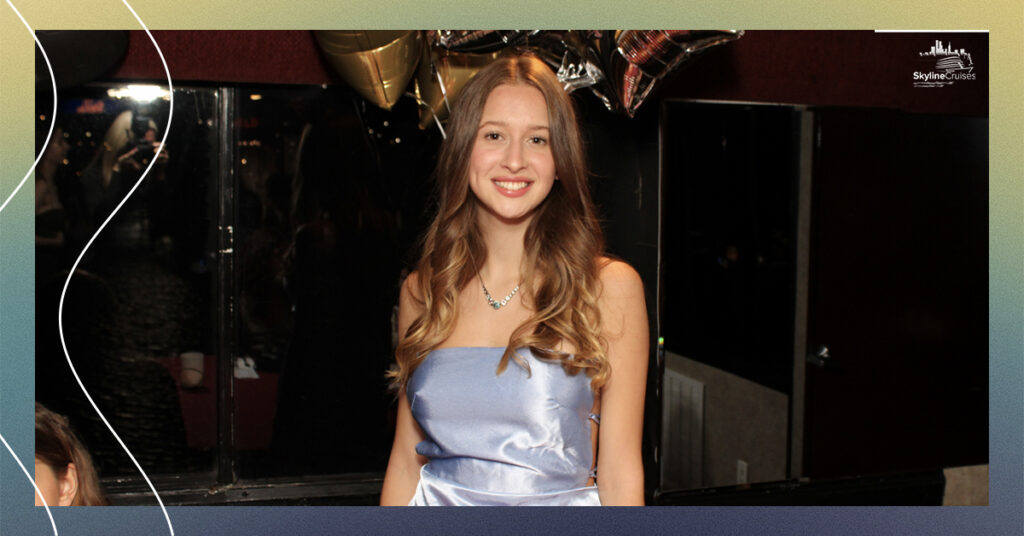 Young woman celebrating birthday on the Skyline Princess.
