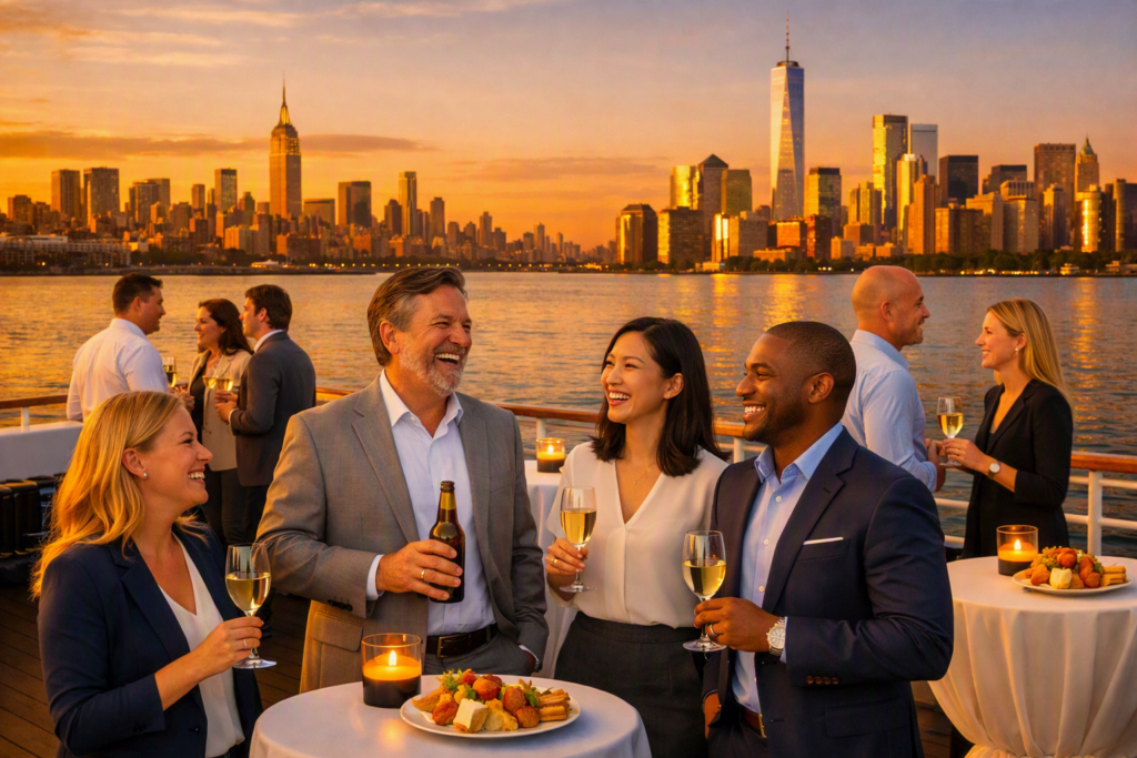 Corporate dinner and drinks on Skyline Cruises